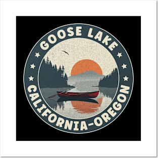 Goose Lake California-Oregon Sunset Posters and Art